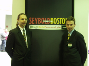 Mark and Brendan attending our first conference Mark and Brendan attending our first conference