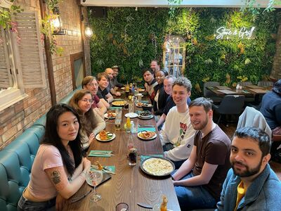 photo of us having lunch