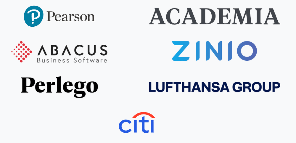 screenshot of some of our customers